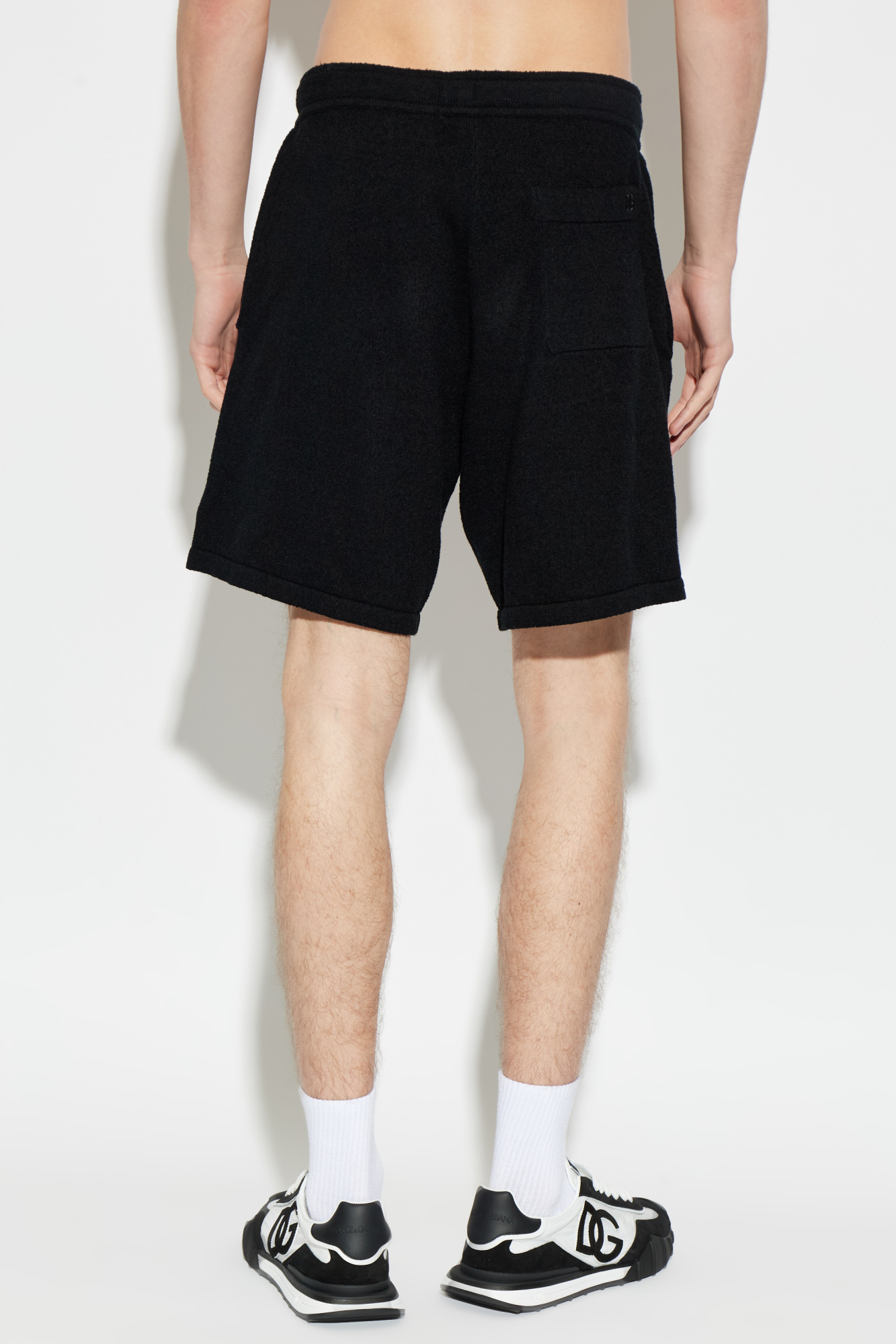 Dolce & Gabbana Shorts with embroidered logo on the pocket | Men's